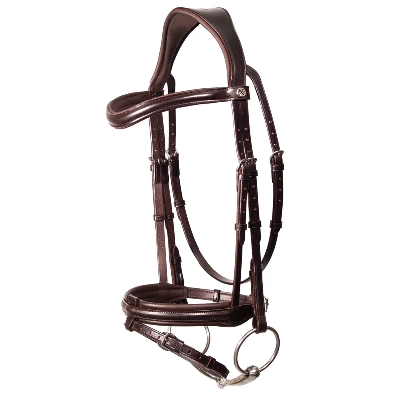 Henry James Comfort Flash Bridle - Havana Brown